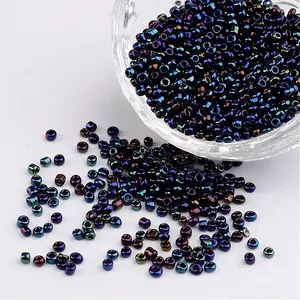 12/0 Iris Round Glass Seed Beads