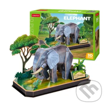 Slon (Puzzle 3D Zvířecí kamarádi) - puzzle z kategorie Maxi dílky