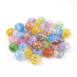 Transparent Crackle Acrylic Beads