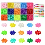 120G 15 Colors Opaque Acrylic Beads