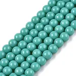 Opaque Solid Color Glass Beads Strands