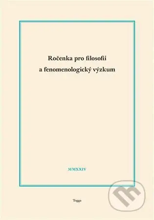 Ročenka pro filosofii a fenomenologický výzkum 2024 - kniha z kategorie Filozofie