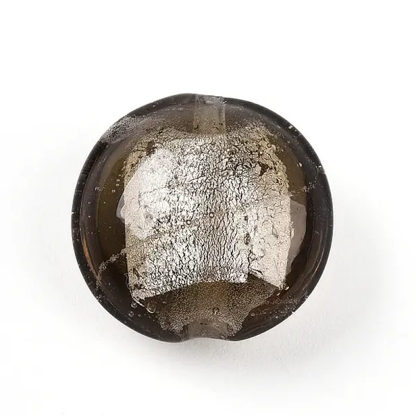 Handmade Silver Foil Glass Beads