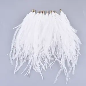 Ostrich Feather Tassel Big Pendant Decorations