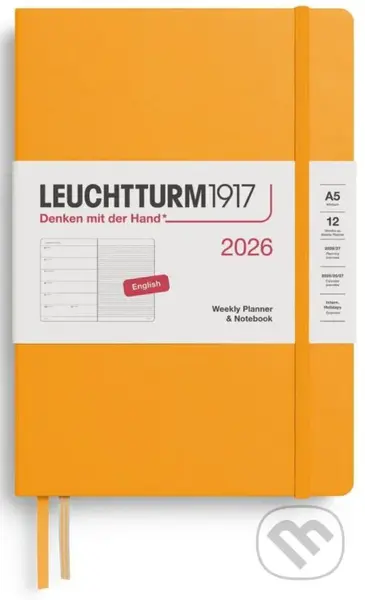 Weekly Planner & Notebook 2026 Medium (A5) Rising Sun