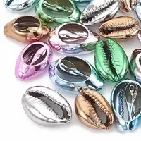 Electroplated Sea Shell Beads