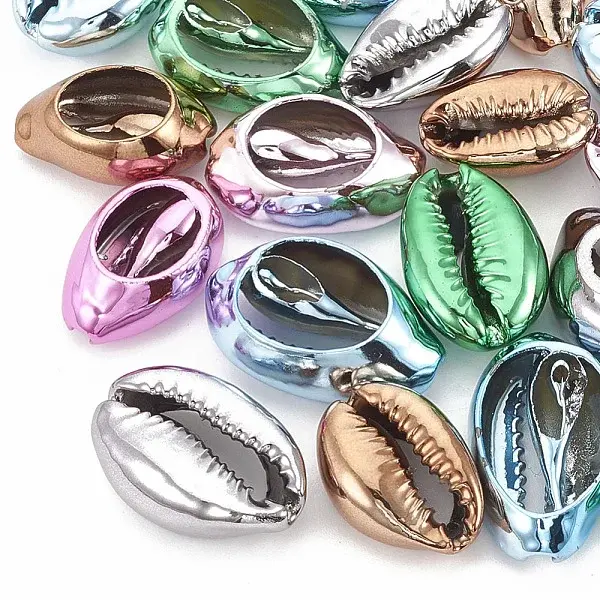 Electroplated Sea Shell Beads