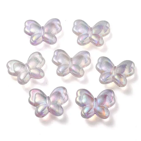 UV Plating Luminous Transparent Acrylic Beads