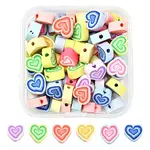 65-70Pcs Handmade Polymer Clay Beads