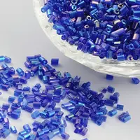 11/0 Two Cut Glass Seed Beads