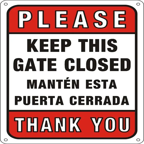 UV Protected & Waterproof Aluminum Warning Signs