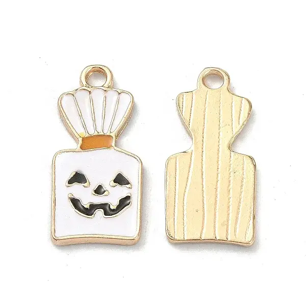 Halloween Light Gold Tone Alloy Enamel Pendants