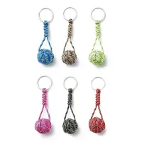 Braided Ball Rope Polyester Keychains