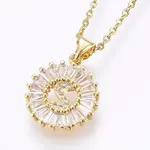 304 Stainless Steel Initial Pendant Necklaces