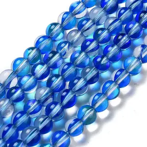 Synthetic Moonstone Beads Strands