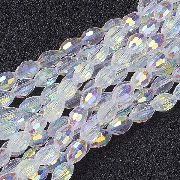 Electroplate Glass Beads Strands