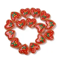 Handmade Heart Lampwork Beads Strands