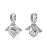 Brass Micro Pave Clear Cubic Zirconia Pendants