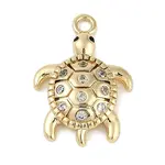 Brass Micro Pave Cubic Zirconia Pendants