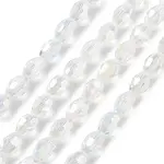 Transparent Electroplate Glass Beads Strands