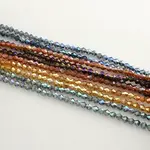 Electroplate Glass Bead Strands
