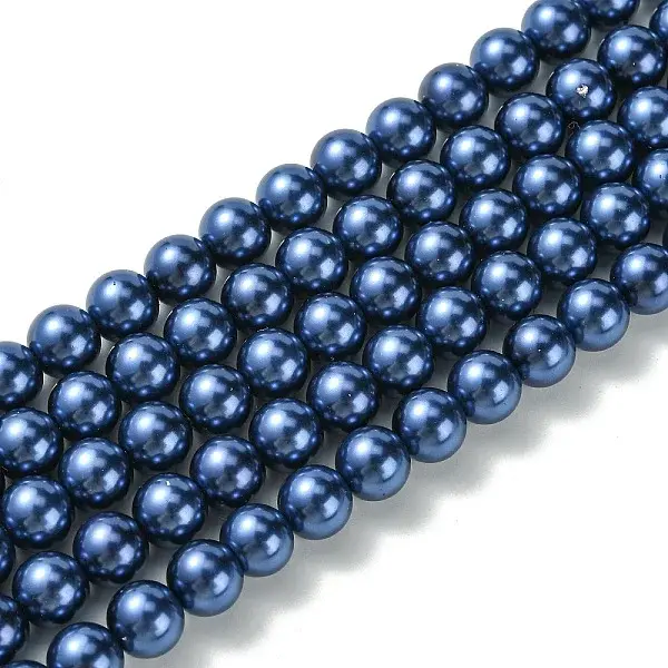 Eco-Friendly Glass Pearl Bead Strands