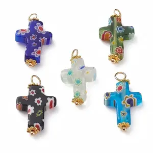 Handmade Millefiori Glass Pendants