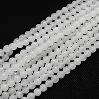 Natural White Moonstone Beads Strands