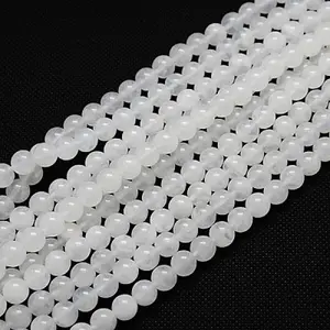 Natural White Moonstone Beads Strands