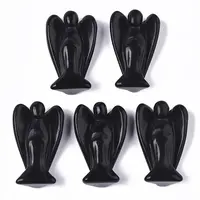Natural Obsidian Angel Decor Healing Stones