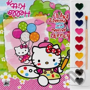 Hello Kitty - Omalovánka s farbami A4