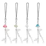 4Pcs 4 Colors Jellyfish & Star Mobile Straps