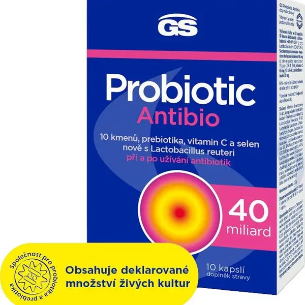 GS Probiotic Antibio 10 kapslí