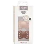 BIBS Infinity anatomické dudlíky ze silikonu, velikost 1, Blush / Woodchuck 2 ks