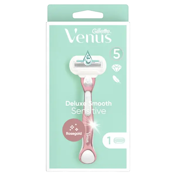 GILLETTE VENUS Deluxe smooth sensitive rose gold holicí strojek