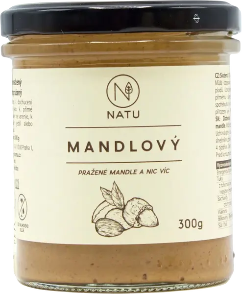 NATU Mandlový krém pražený 300 g