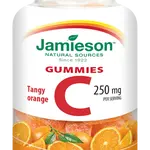 JAMIESON Vitamín C Gummies s příchutí pomeranče želatinové pastilky 60 ks