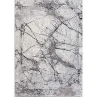 Koberec Itea 80x150 cm, šedo-bílý mramor