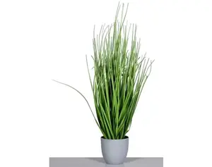 Umělá rostlina v květináči Tráva 80 cm, zelená