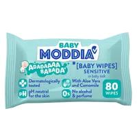 MODDIA BABY Dětské vlhčené ubrousky Sensitive 80 ks