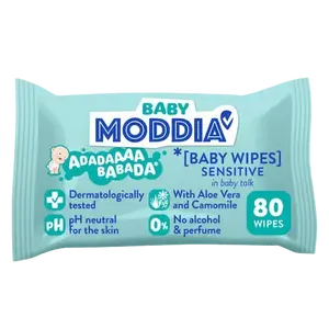 MODDIA BABY Dětské vlhčené ubrousky Sensitive 80 ks