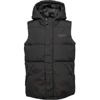 Lewro THORLEY Dětská prošívaná vesta, černá, velikost 140-146