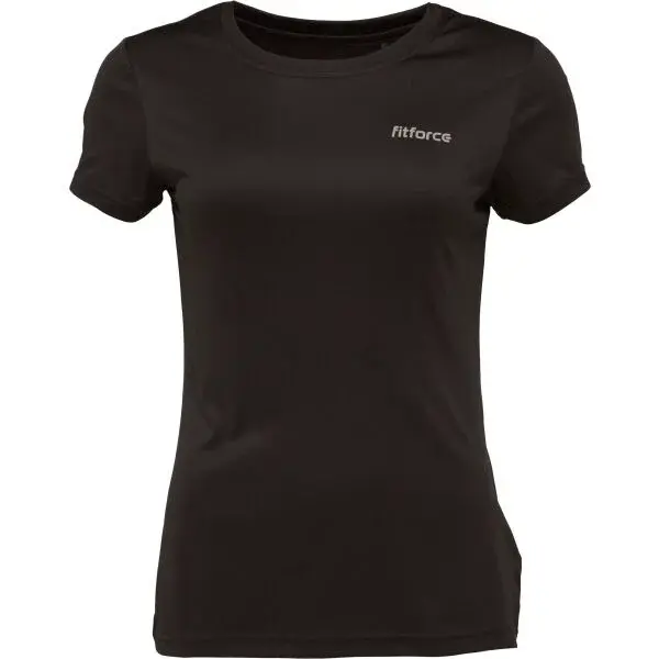 Fitforce RISA Dámské fitness triko, černá, velikost