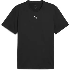 Puma M TAD ESSENTIALS HEATHER CAT TEE Pánské triko, černá, velikost