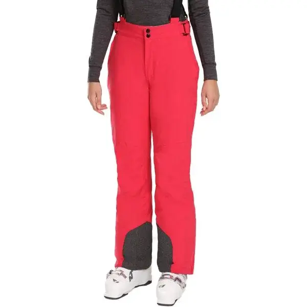 KILPI ELARE Dámské lyžařské kalhoty, růžová, velikost
