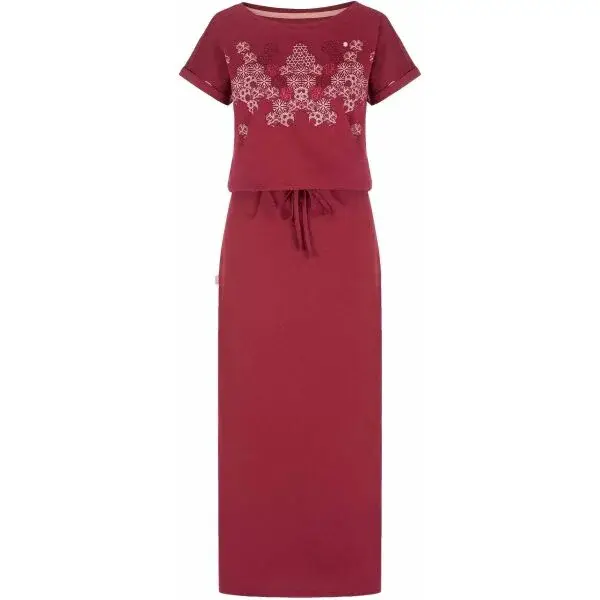 LOAP BAJLA Dámské šaty, vínová, velikost