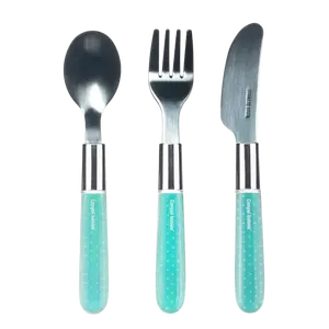 CANPOL BABIES Kovový příbor 3 ks modrý