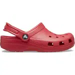 Crocs CLASSIC CLOG K Dětské pantofle, červená, velikost 34/35