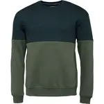 BLEND BHJUTAR Pánská mikina, khaki, velikost