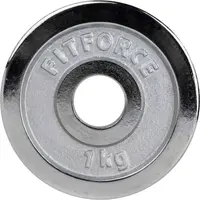 Fitforce PLC 1 KG x 30 MM Nakládací kotouč, stříbrná, velikost 1 KG